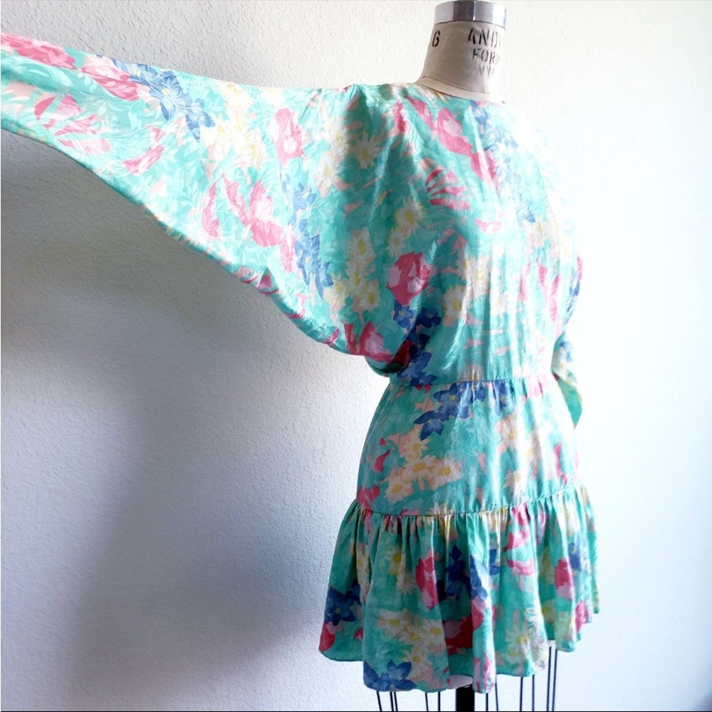 Floral Batwing Dress
